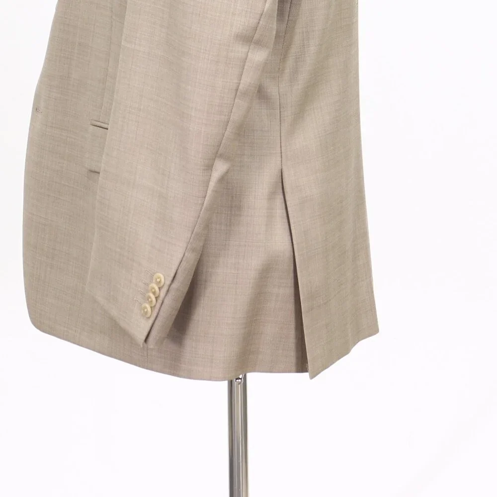 Calvin Klein 44R Brown Solid 2-Button Sport Coat Blazer Jacket T299